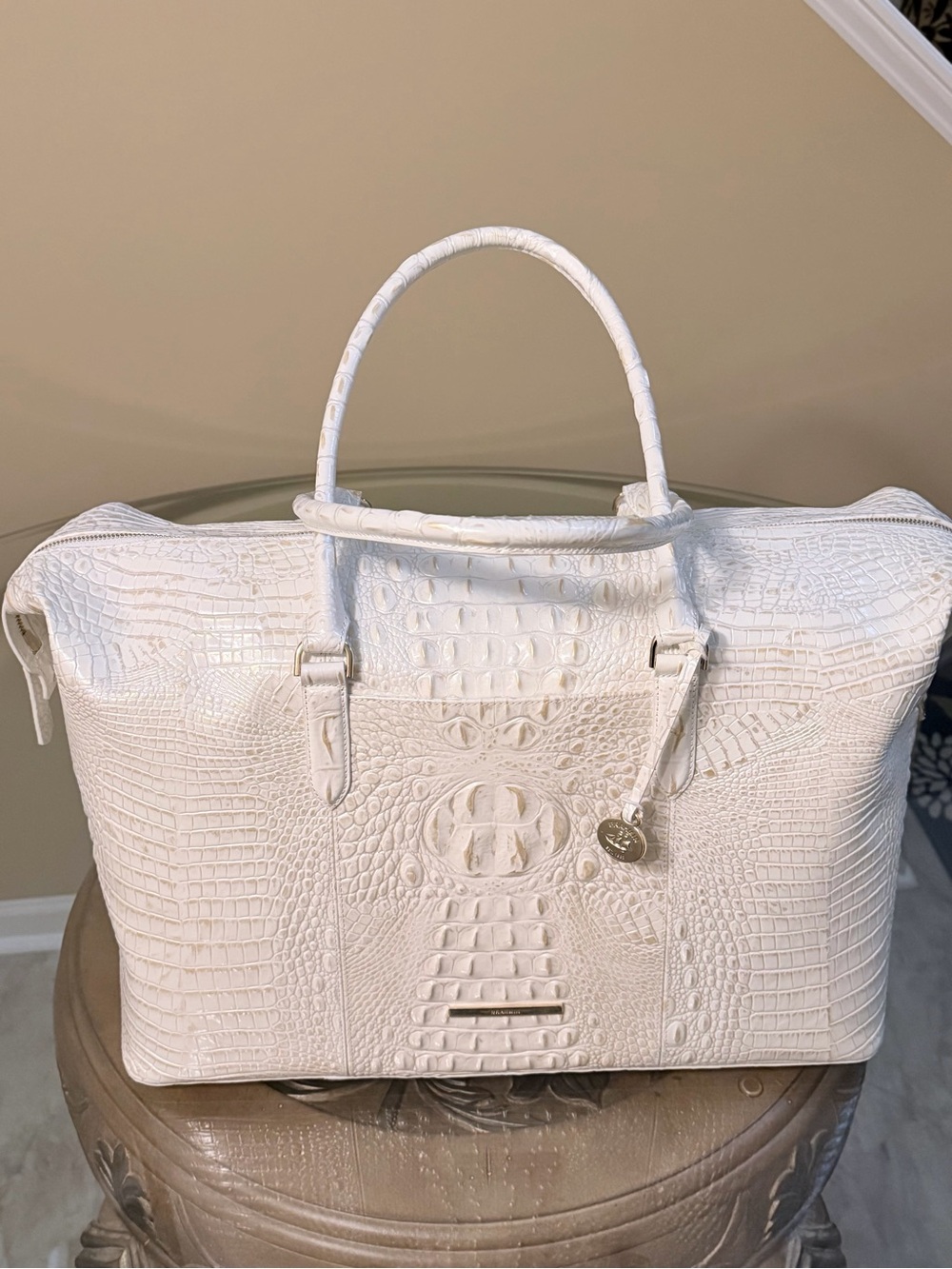 Brahmin Weekender Croc-embossed tote - Picture 7 of 13